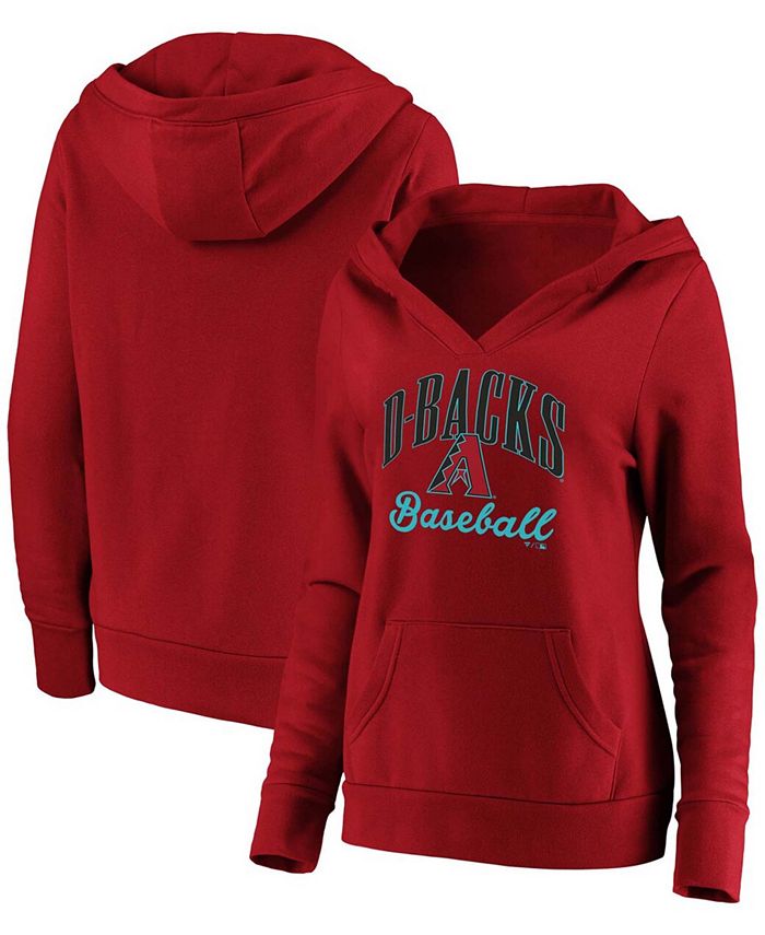 Boston Red Sox Fanatics Branded Women's Victory Script Crossover Neck Pullover Hoodie - Navy