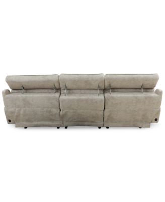 Sebaston 3-Pc. Fabric Sofa with 3 Power Motion Recliners, Created for Macy's