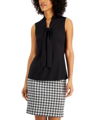 Kasper - Tie-Neck Top