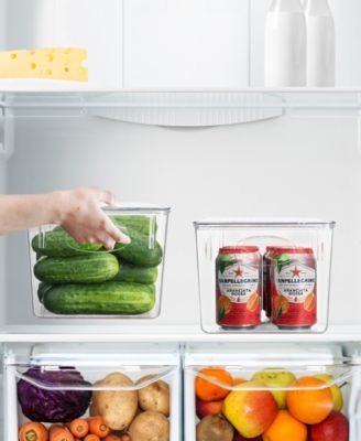 2 pack Large Plastic Clear Storage Bins with Lids