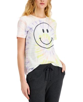 Style & Co - Cotton Tie-Dye Graphic-Print Top