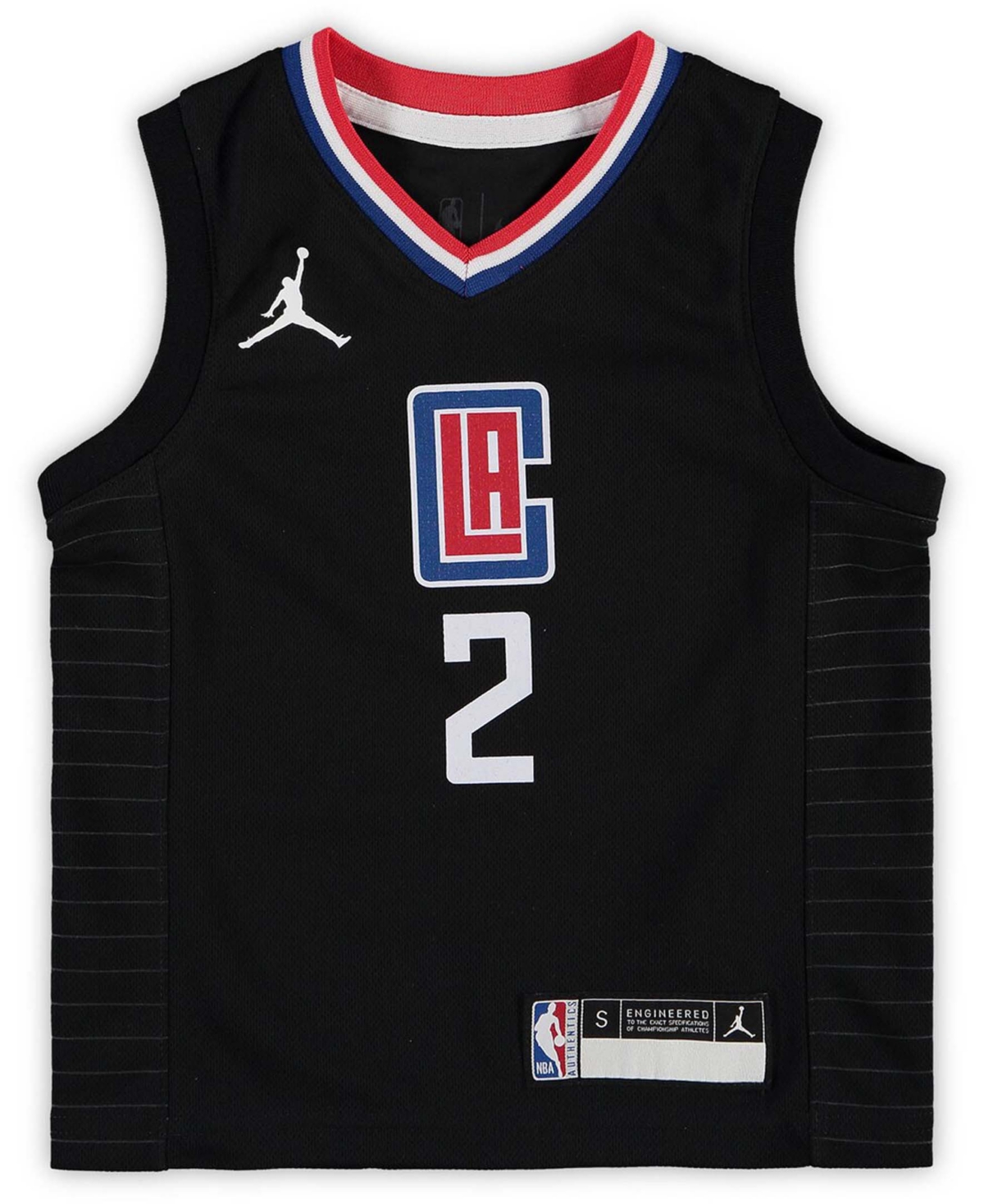 Preschool Girls and Boys Kawhi LeonardLa Clippers 2020/21 Fast Break Replica Jersey - Statement Edition - Black