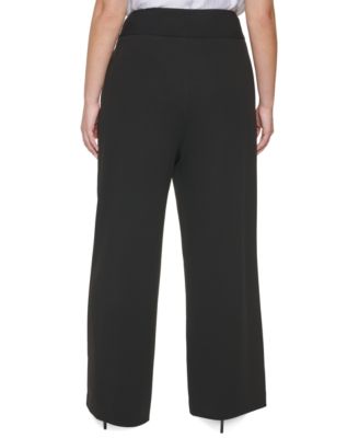 Calvin Klein Plus Size Wide-Leg Pants