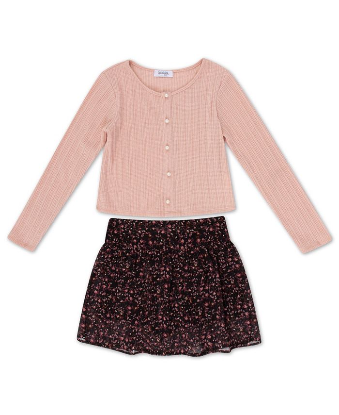 SPEECHLESS Girls Corset Rib Top – Square Neck T-Shirt For School & Weekend Wear