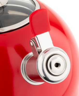 Stainless Steel 2.6-Quart Black Tea Kettle with Copper Handle