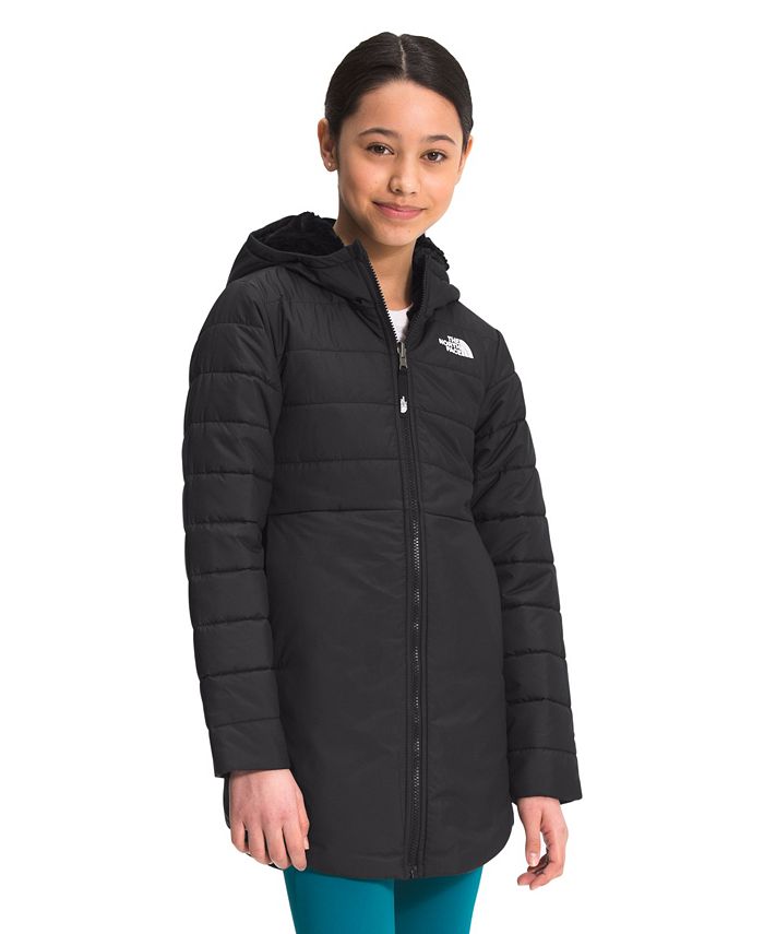 The North Face Big Girls Reversible Mossbud Swirl Parka Macy s