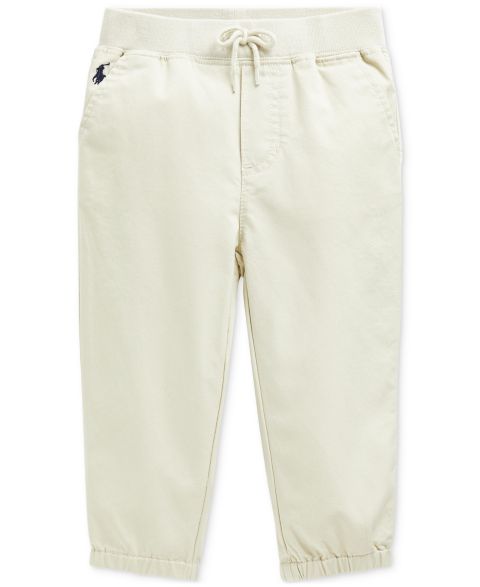 Брюки Polo Ralph Lauren Jogger Pants для мальчиков-малышей, цвет: Песочный