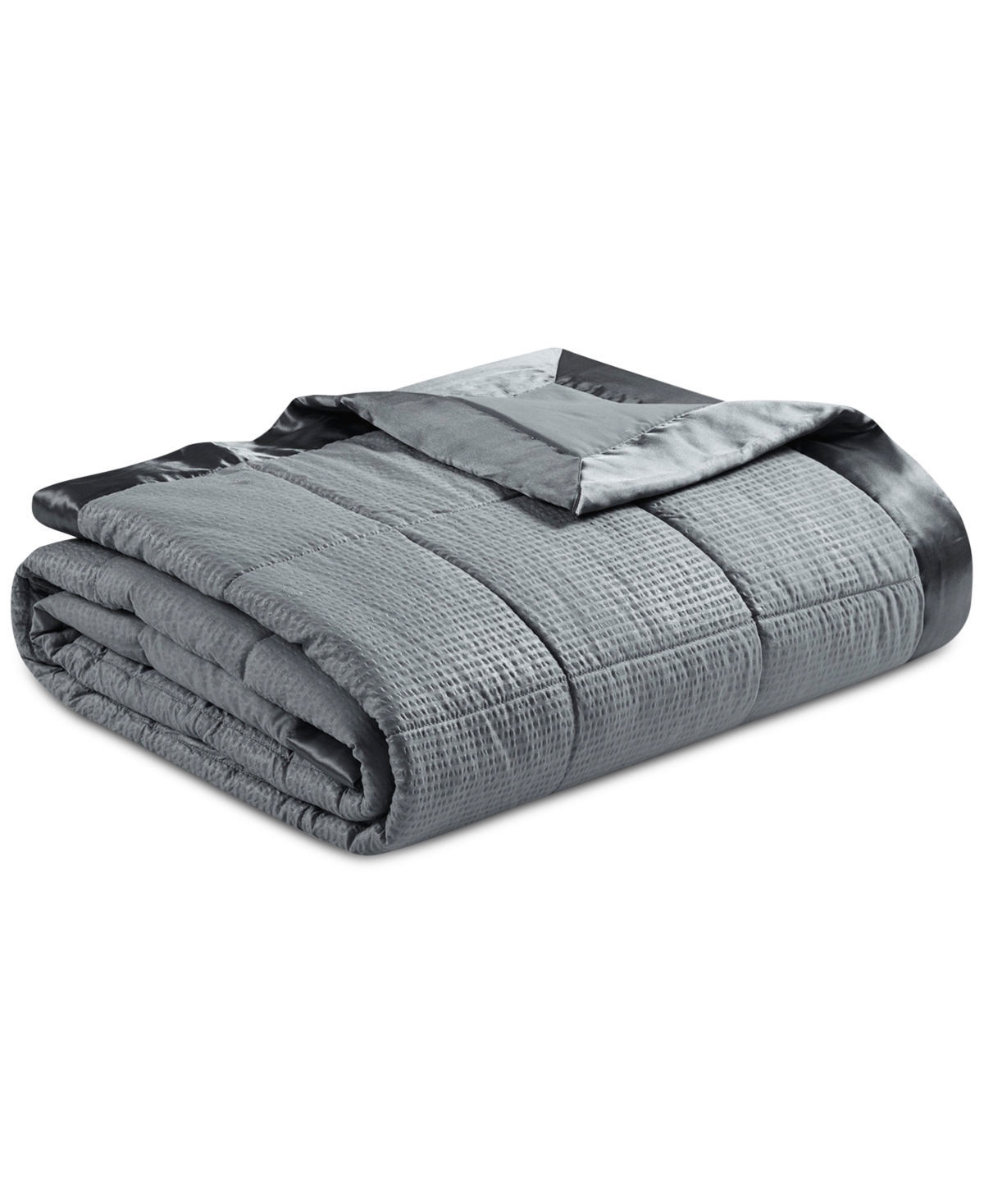 Madison Park Cambria Oversized Down Alternative Satin Trim Blanket