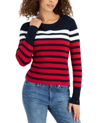 tommy hilfiger striped sweater women's