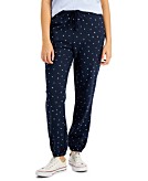  Style &amp; Co Petite Space Stars High-Waisted Sweatpants Created for Macys