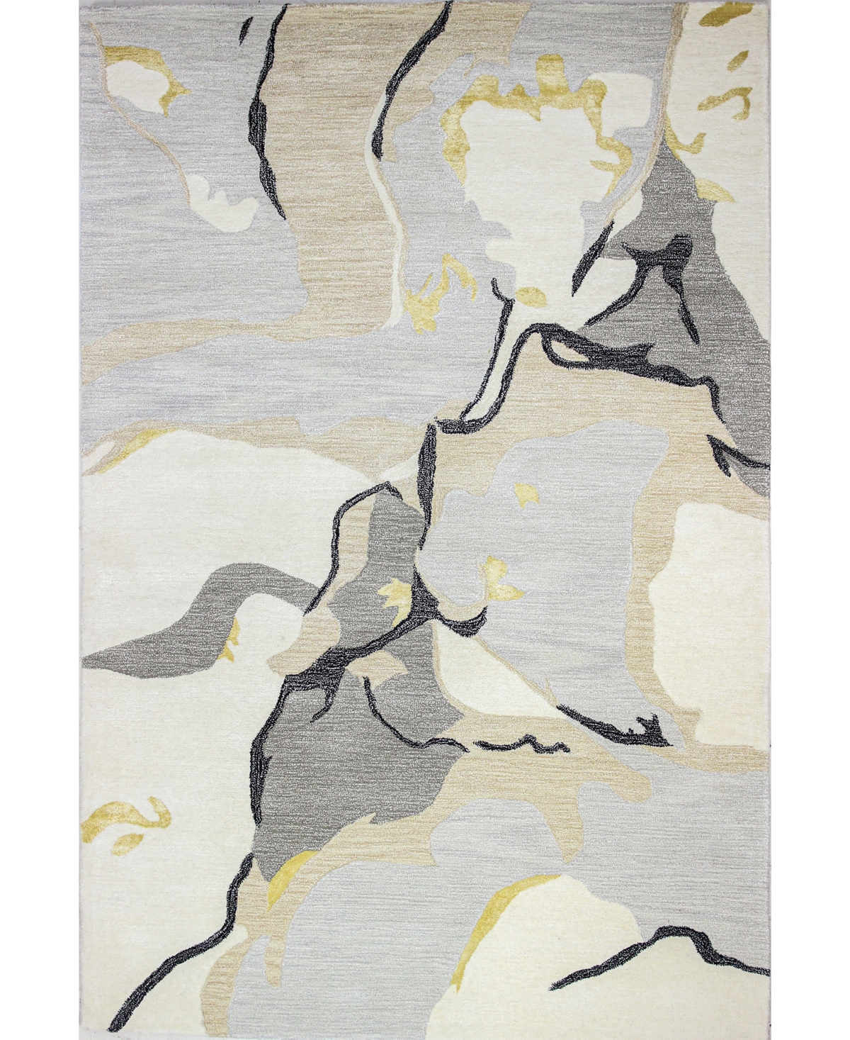 Bb Rugs Downtown HG382 3' 9in x 5' 9in Area Rug - Ivory, Gray