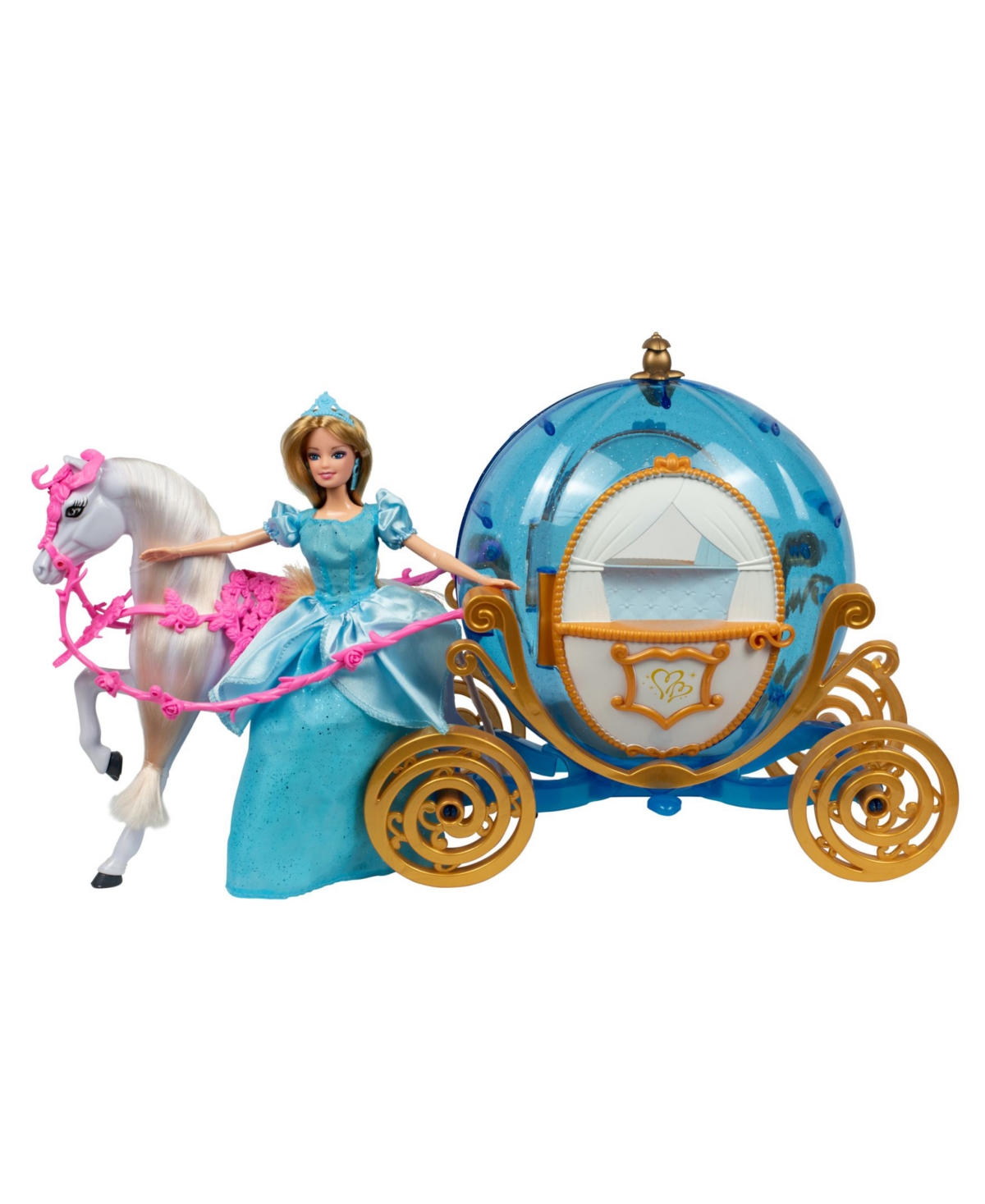 Playtime Toys Kids' Princess Doll With Horse And Carriage In Multi
