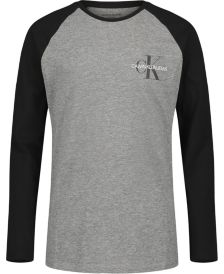 Big Boys Monogram Raglan Ringer T-shirt