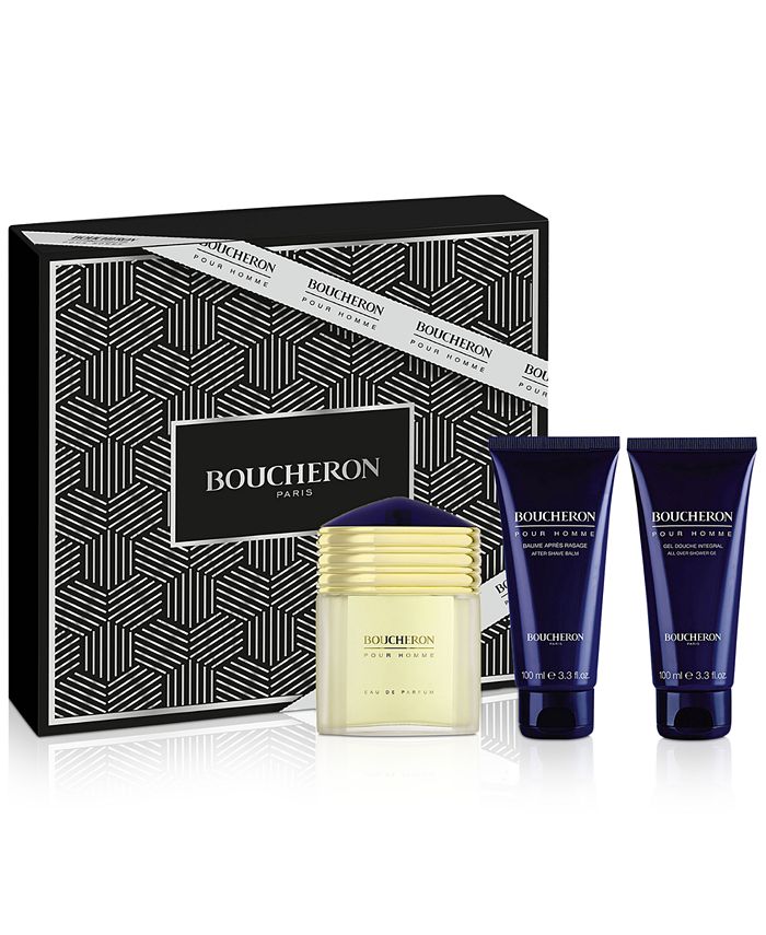 dosis Imidlertid Modtagelig for Boucheron Men's 3-Pc. Pour Homme Eau de Parfum Gift Set - Macy's