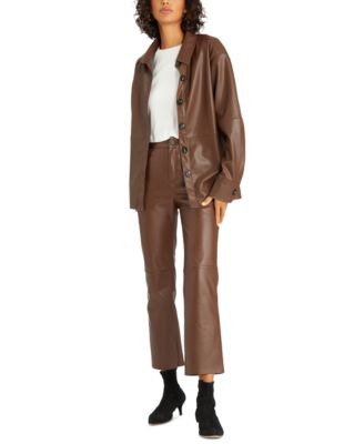 Sanctuary Faux-Leather Crop Pants 