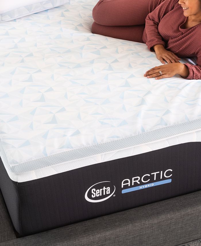 Serta CLOSEOUT! Arctic 25x Cooling 2" Memory Foam Queen Mattress Topper