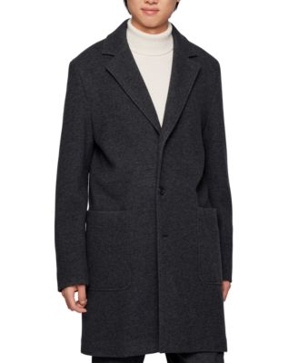 relaxed fit wool coat