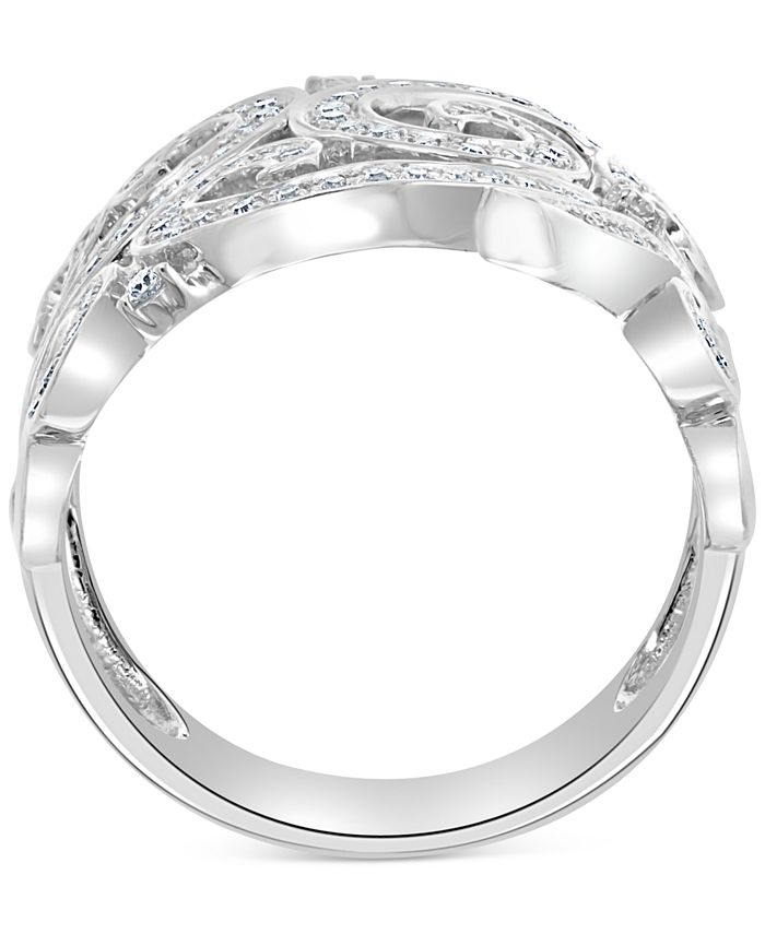 EFFY Collection - Diamond Swirl Statement Ring (3/8 ct. t.w.) in 14k White Gold