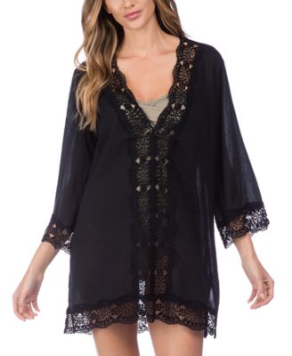 La Blanca - Cotton Crochet-Trimmed Tunic