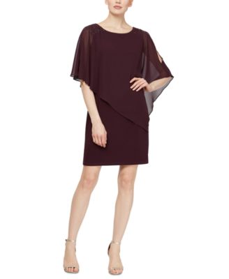 sl fashions embellished shift dress and jacket