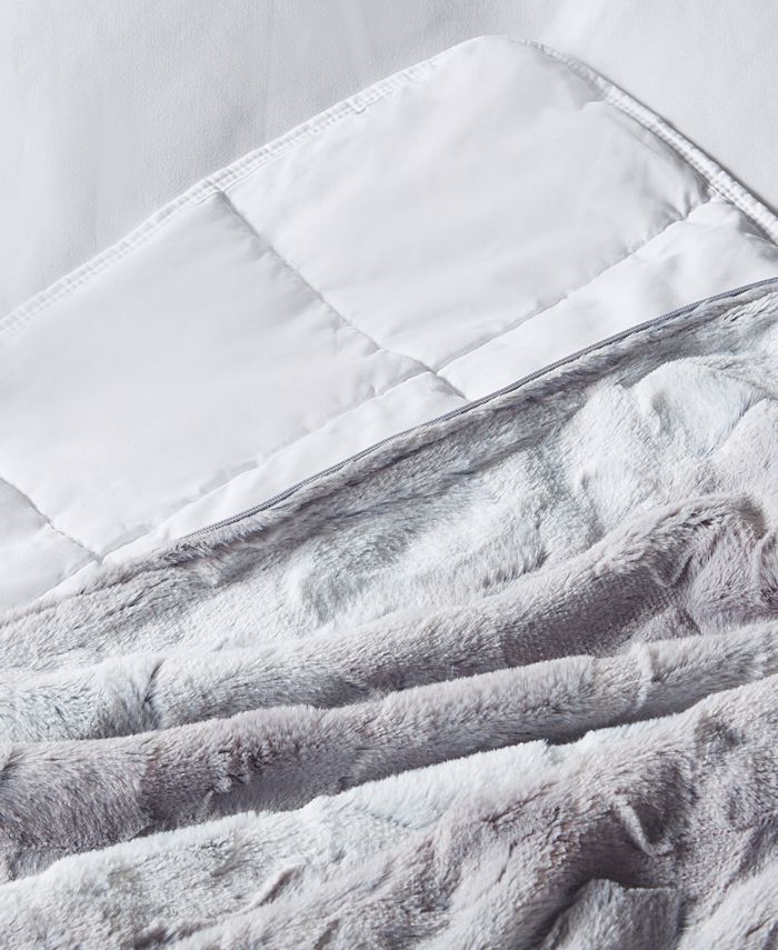 Beautyrest CLOSEOUT! Zuri FauxFur Weighted Blanket, 12lbs Macy's