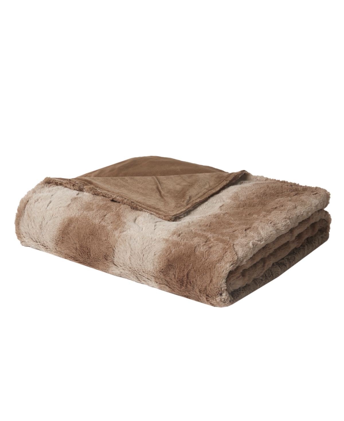 Beautyrest Closeout! Zuri Weighted Faux Fur Blanket, 12 Lbs Bedding In