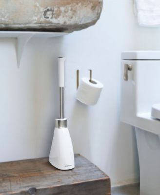 Toilet Brush with Magnetic Caddy Holder