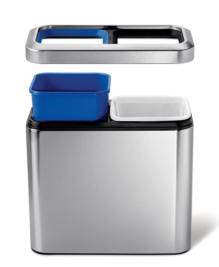 simplehuman Brushed Stainless Steel 20 Liter Fingerprint Proof Slim