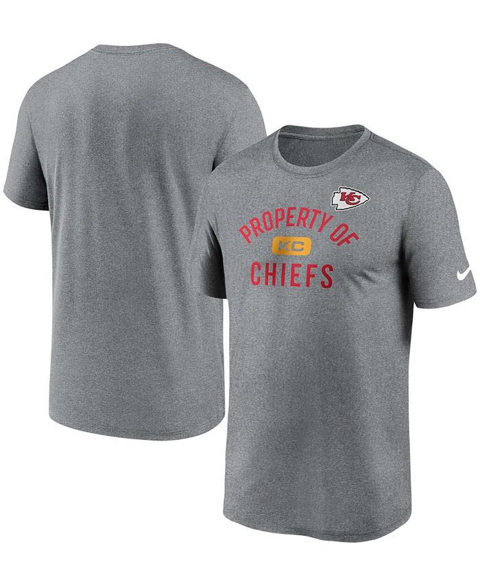 Nike Blue Gray Kansas City Chiefs NFL Polyester T-Shirt Adult Size