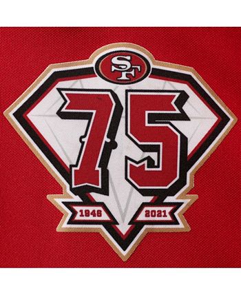 Women's 49ers 75th Anniversary Patch Vapor Gold Jersey V2 - All Stitch