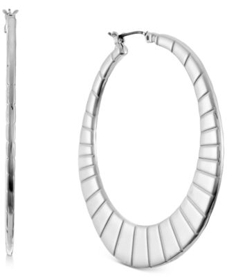 Photo 1 of Style & Co Etched Open Hoop Earrings