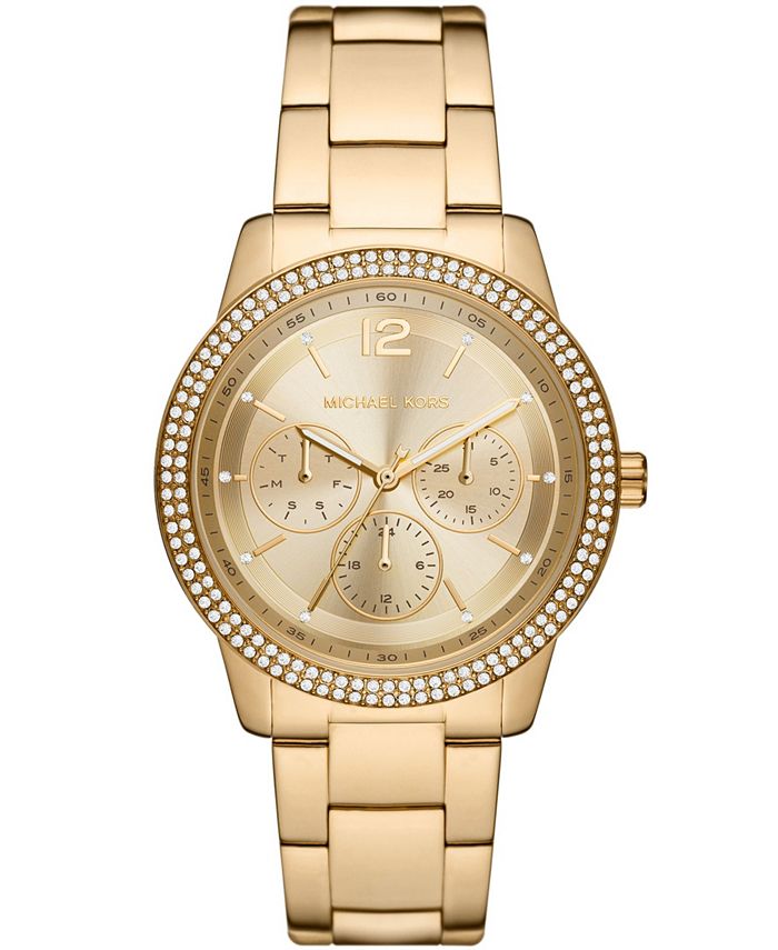 Michael Kors Women's Tibby Gold-Tone Stainless Steel Bracelet Watch 40mm &  Reviews - All Watches - Jewelry & Watches - Macy's