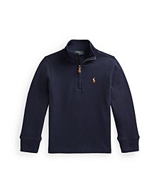 Toddler Boys Interlock Quarter-Zip Pullover Sweatshirt