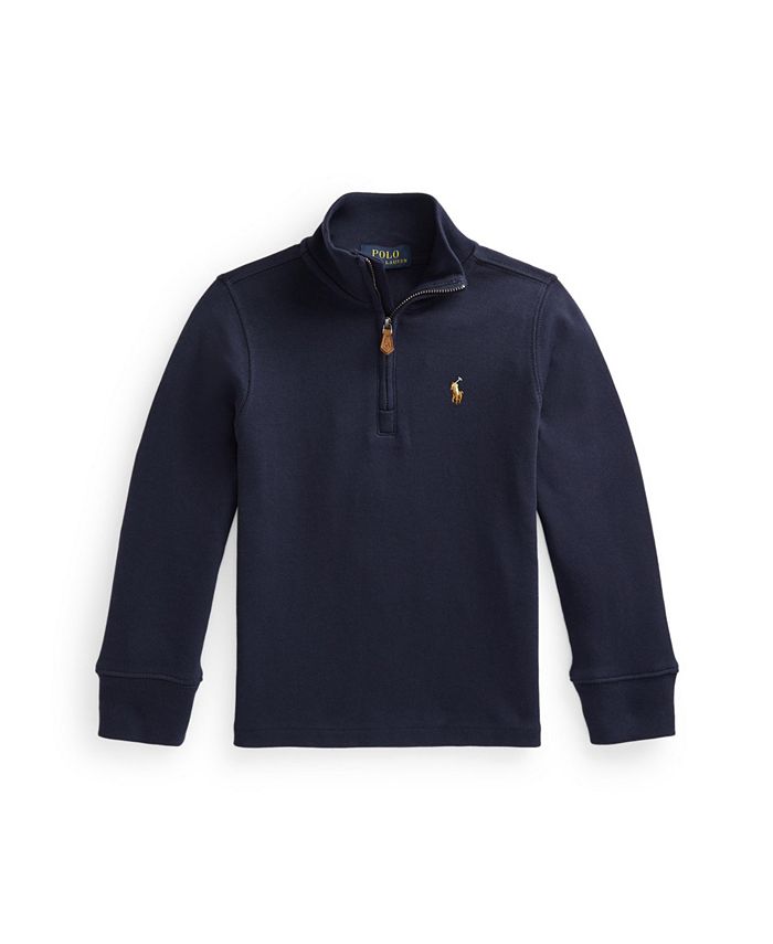 Polo Ralph Lauren Toddler Boys Interlock Quarter Zip Pullover