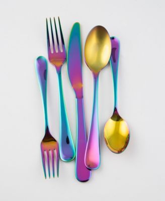 Rhiannon Rainbow Mirror 20-Piece Flatware Set, Service for 4