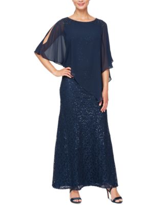 macys plus size lace dresses