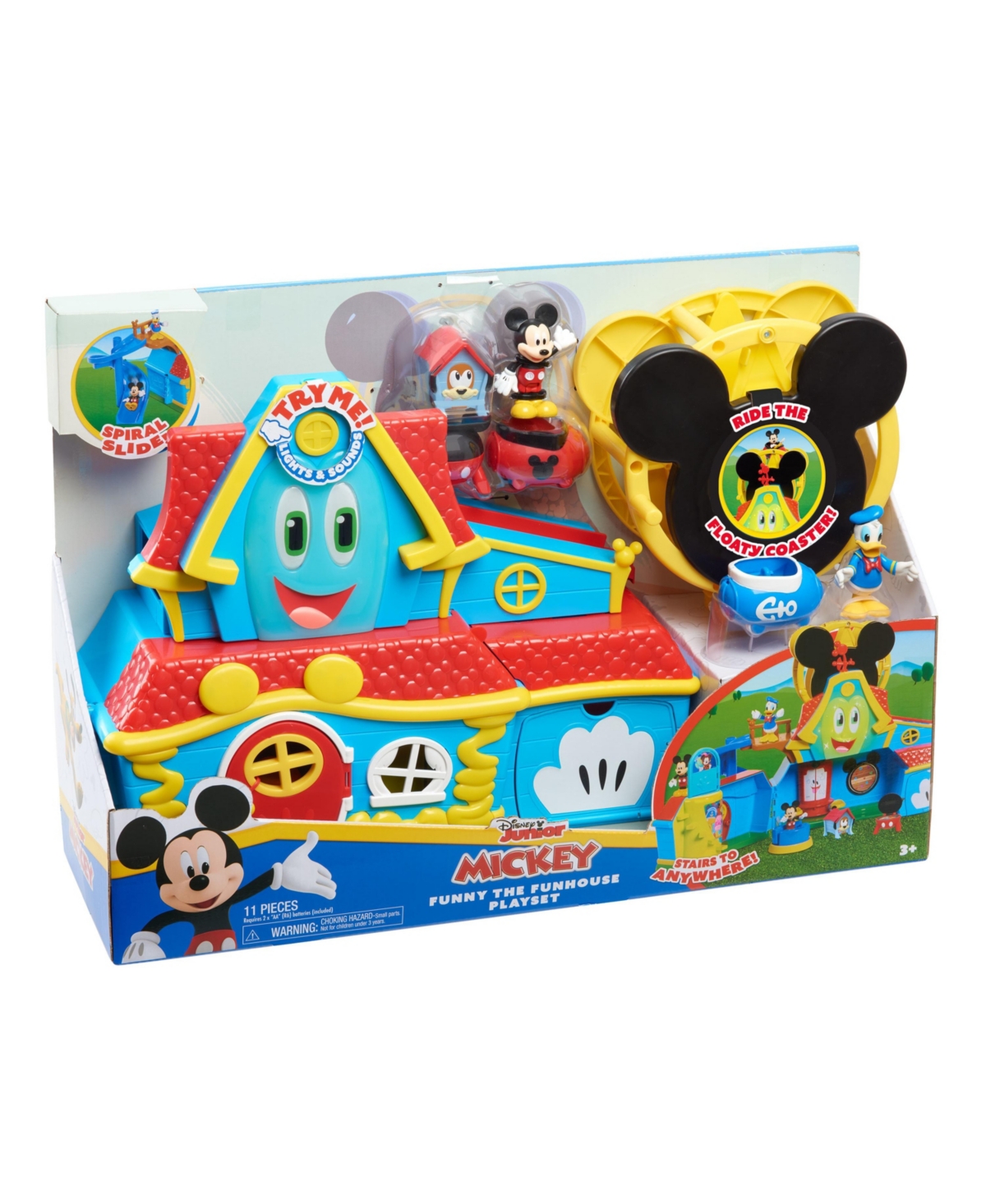 Sesame Street Disney Junior Mickey Mouse Funny The Funhouse Playset With Bonus Figures In Assorted
