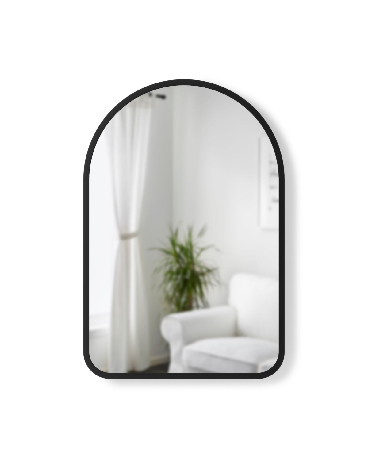 Umbra Estique Mirror with Hooks - White