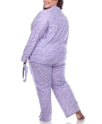 Plus Size Pajama Set, 3-Piece