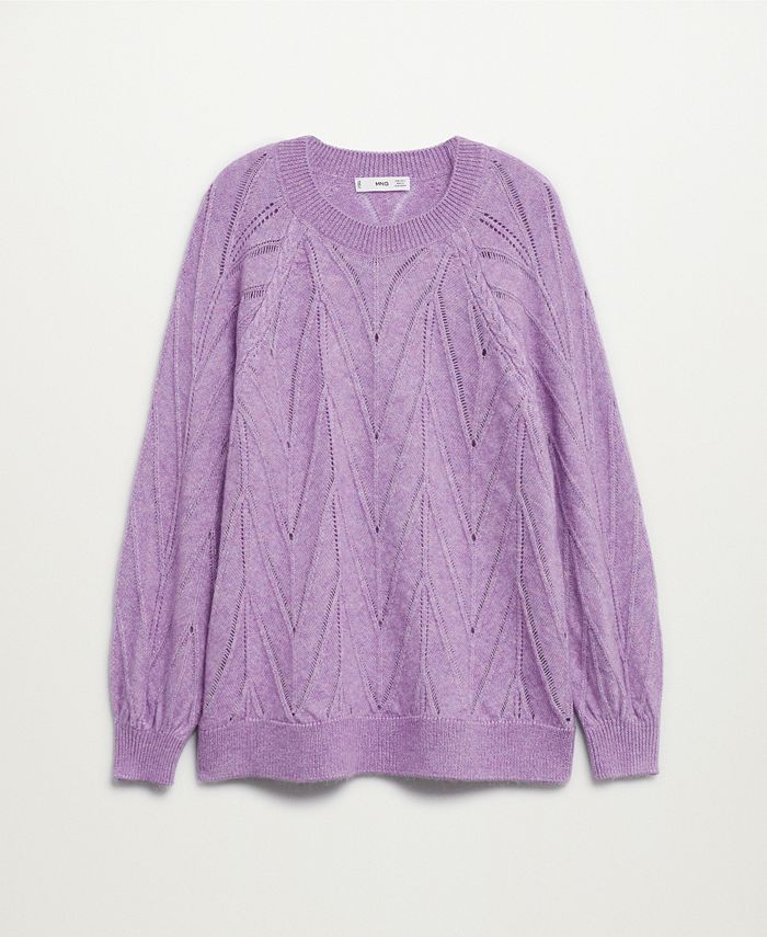 MANGO Women's Herringbone Knit Sweater & Reviews - Sweaters - Women ...