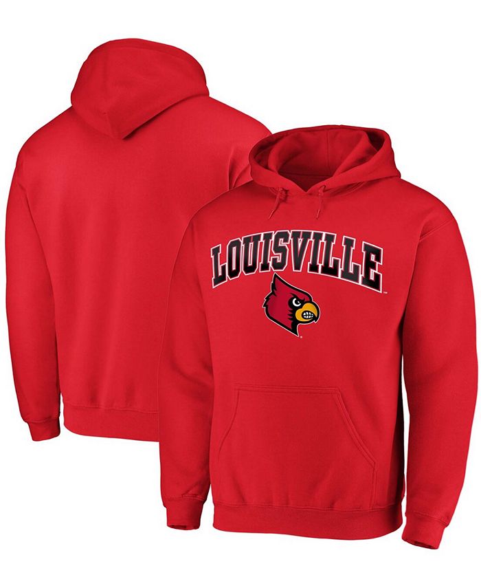Men's Fanatics Branded Black Louisville Cardinals Campus Pullover Hoodie