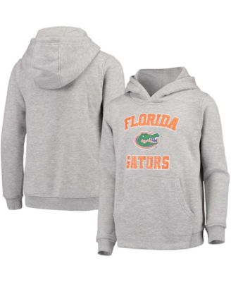 Men's Mitchell & Ness Heather Gray Florida Gators Pullover Hoodie