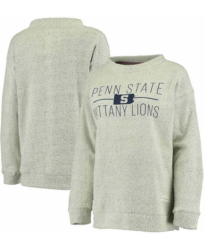 Pressbox Women s Ash Penn State Nittany Lions Comfy Terry Crew