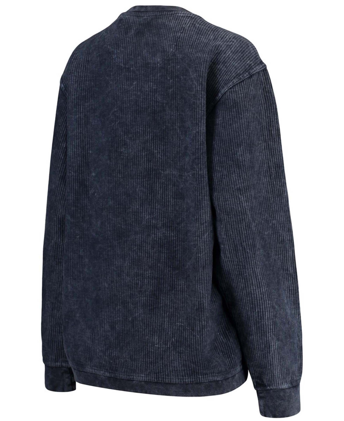 Women'sVirginia Cavaliers Comfy Cord Vintage-Like Wash Basic Arch Pullover Sweatshirt - Navy