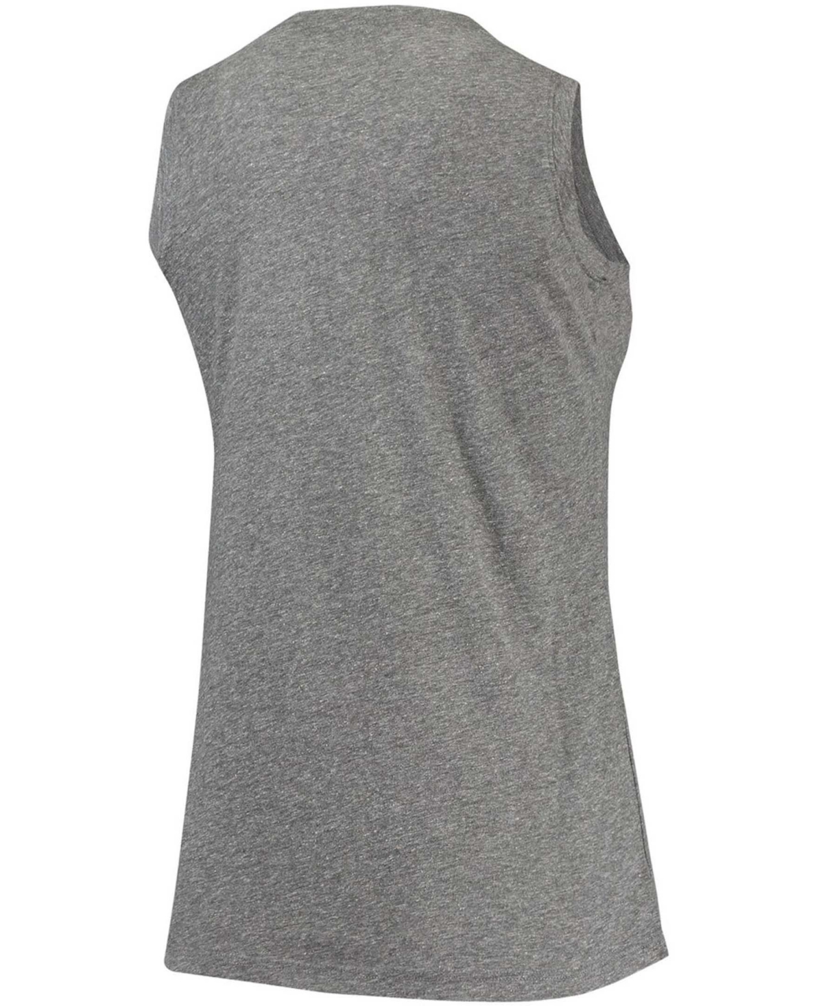 Women'sArkansas Razorbacks Relaxed Henley Tri-Blend V-Neck Tank Top - Heathered Gray