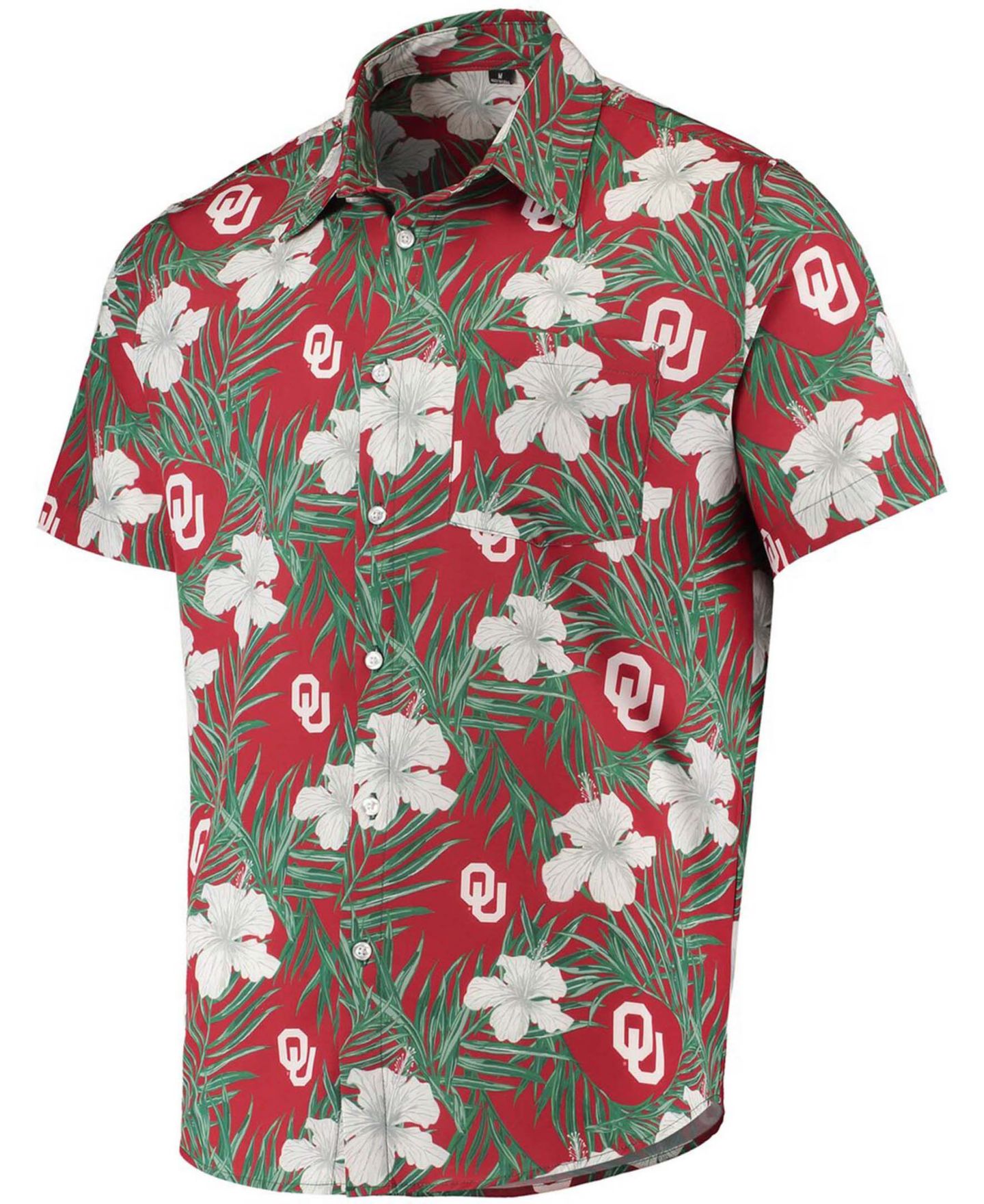 Мужская рубашка FOCO Crimson Oklahoma Sooners Floral Button-Up — фото 2
