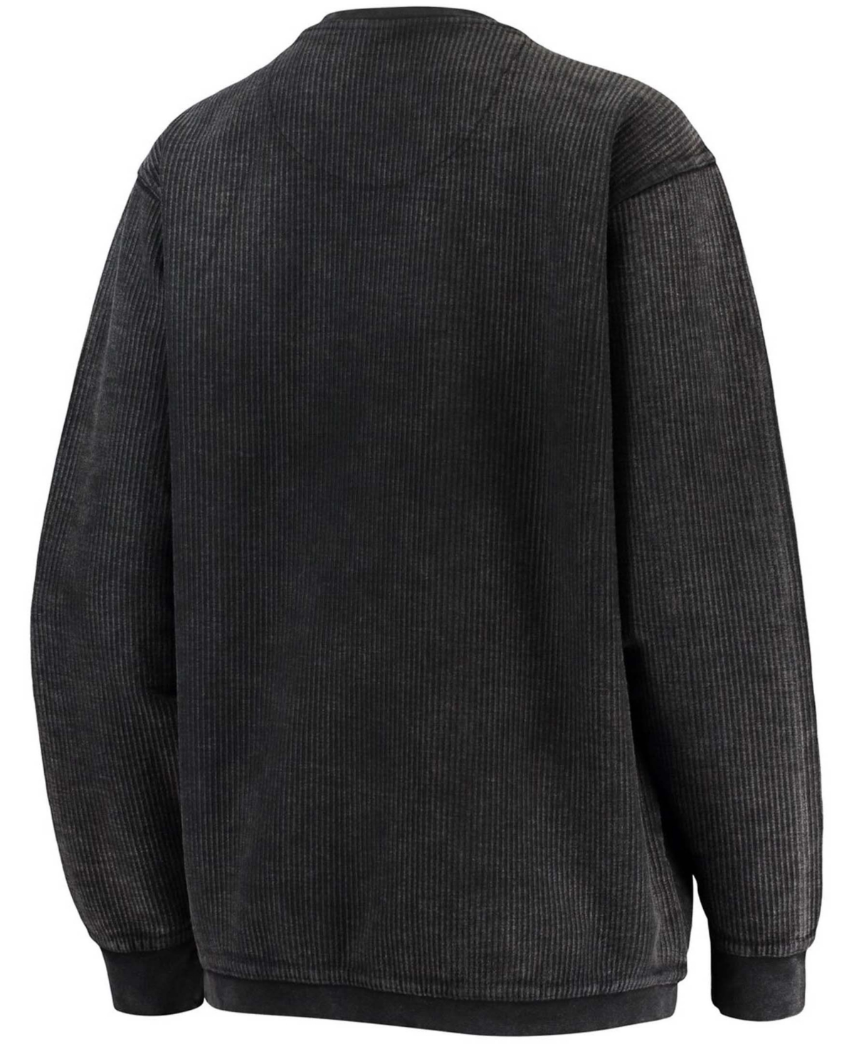 Women'sIndiana Hoosiers Comfy Cord Vintage-Like Wash Basic Arch Pullover Sweatshirt - Black