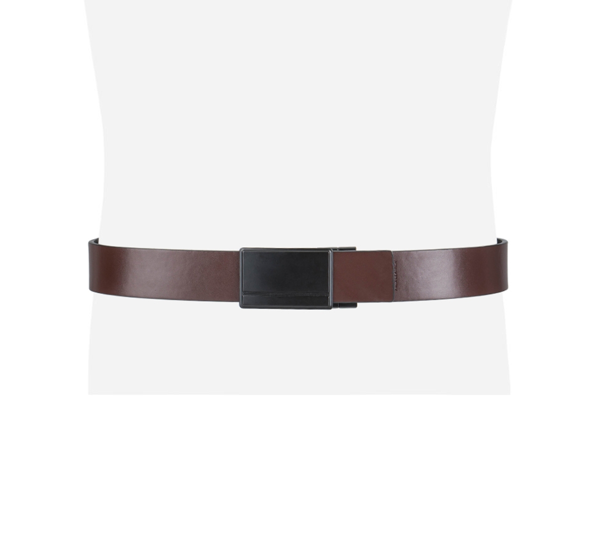 Shop Alfani Men's Reversible Compression Buckle Belt, Created For Macy's In Black,brown