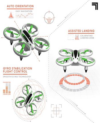 Sharper image glow up hot sale mini stunt drone