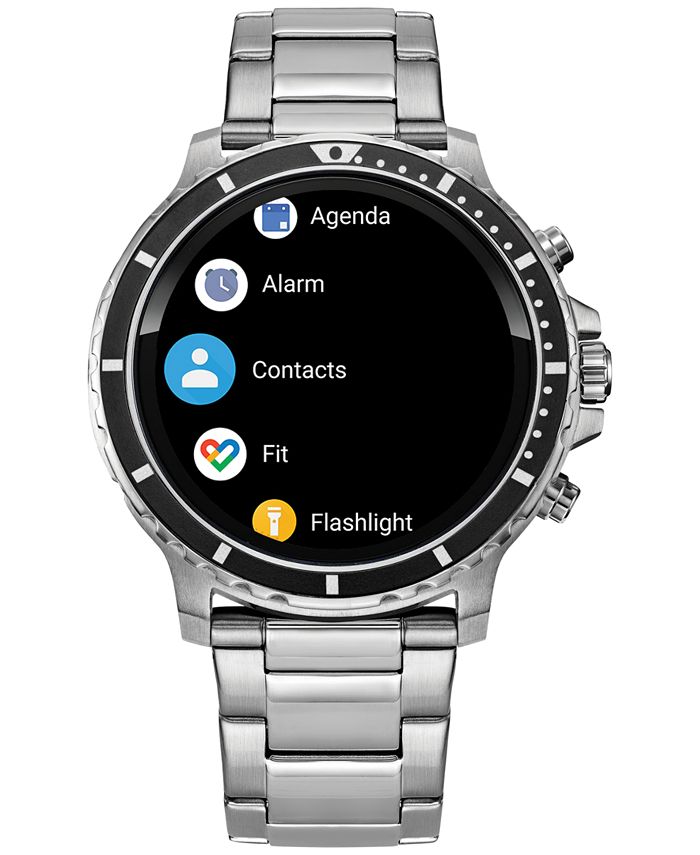 Citizen Men's CZ Smart HR Stainless Steel Bracelet Touchscreen Smart Watch  46mm & Reviews - All Watches - Jewelry & Watches - Macy's